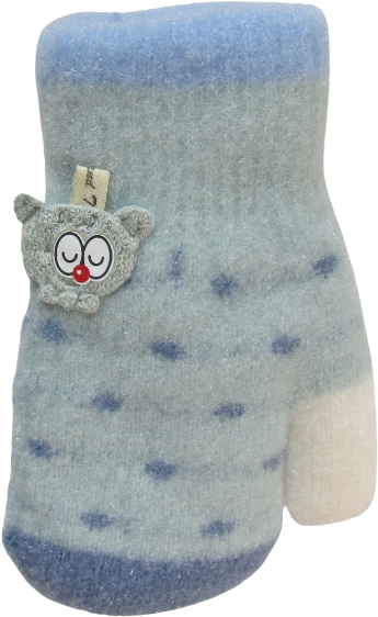 Cartoon Patch Mitten Set