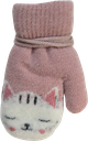 Cat Print Mitten Set