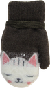 Cat Print Mitten Set