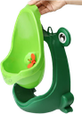 Children's toilet -Frog Potty Training Urinal for Toddler Boys Toilet with Funny Aiming Target Green