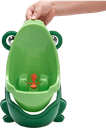 Children's toilet -Frog Potty Training Urinal for Toddler Boys Toilet with Funny Aiming Target Green