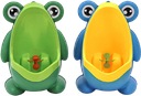 Children's toilet -Frog Potty Training Urinal for Toddler Boys Toilet with Funny Aiming Target Green