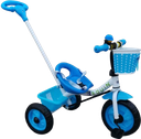 Coolbaby Kids Stroller Scooter 3 Wheels Tricycle Bicycle With Basket & Push Bar For Baby 