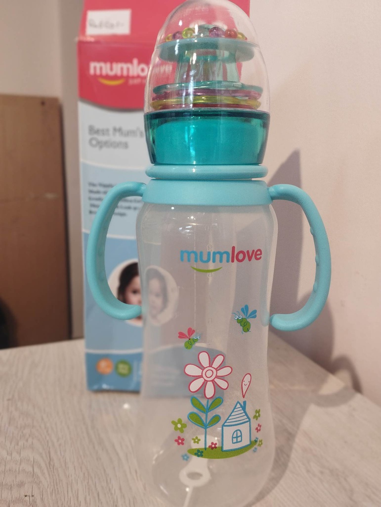 Carter's 5 Piece Baby Receiving Blankets (copy Mumlove Ring Bell PP Feeding Bottle With Handle 300ml | B0327-H      Thumb  Mumlove Mumlove Ring Bell PP Feeding Bottle With Handle