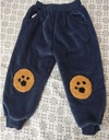 2-piece Toddler Boy Bear Embroidery Ear Decor Fluffy Jacket and Pants Casual Set