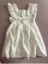 100% Cotton White Hollow-Out Floral Embroidered Ruffle Sleeveless Dress for Mom and Me - 3nb21 - 203885