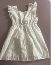 100% Cotton White Hollow-Out Floral Embroidered Ruffle Sleeveless Dress for Mom and Me - 3nb21 - 203885