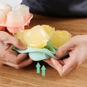 4 Giant Cute Flower Shape Ice 3D Rose Ice Molds with Large Ice Cube Trays