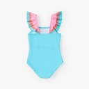 Kid Girl Ruffled One-Piece Swimsuit