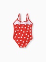 Baby Girl Allover Polka Dot Print Cut Out One-Piece Swimsuit