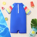  Toddler Boys Childlike Shark Stand Collar Swimsuit