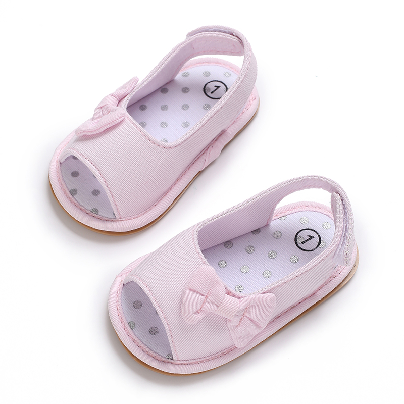 Baby / Toddler Girl Pretty Solid Bowknot Sandals