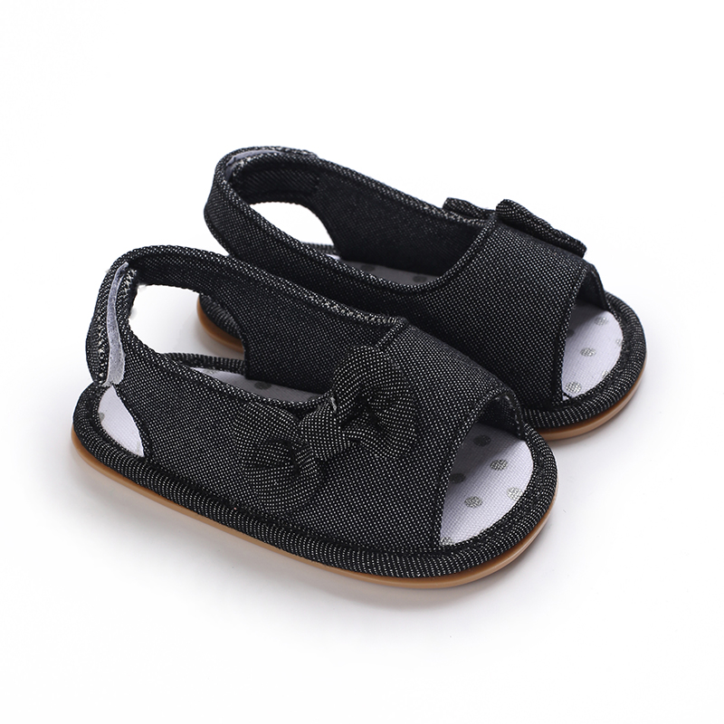 Baby / Toddler Girl Pretty Solid Bowknot Sandals