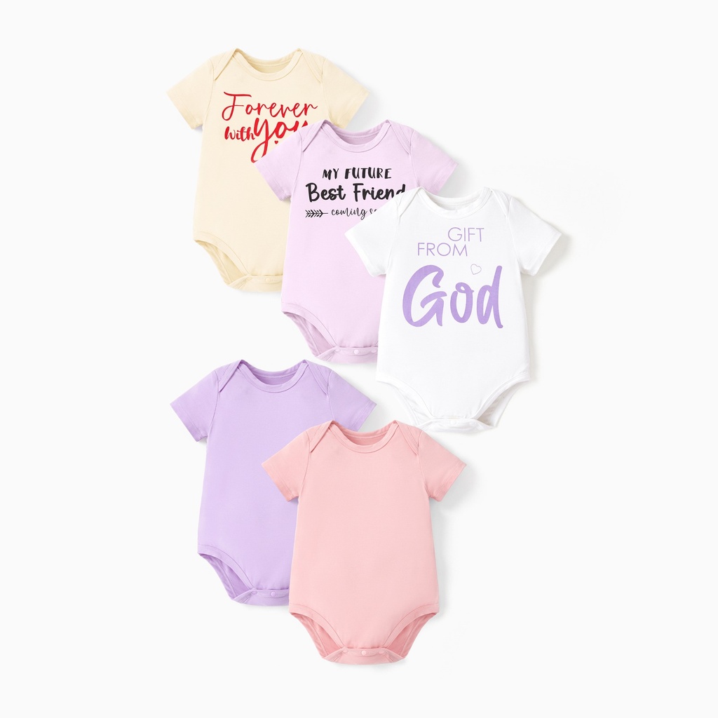 Bamboo 5-Pack Baby Boy/Girl Casual Romper