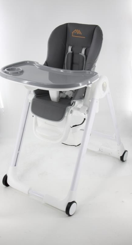 Grey & White Baby High Chair