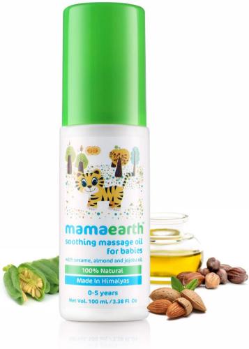 Mamaearth Soothing Massage Oil for Babies (100ml, 0-5 Yrs)