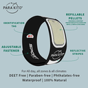 PARA'KITO® Mosquito Insect & Bug Repellent Wristband Black 2017 (EN)