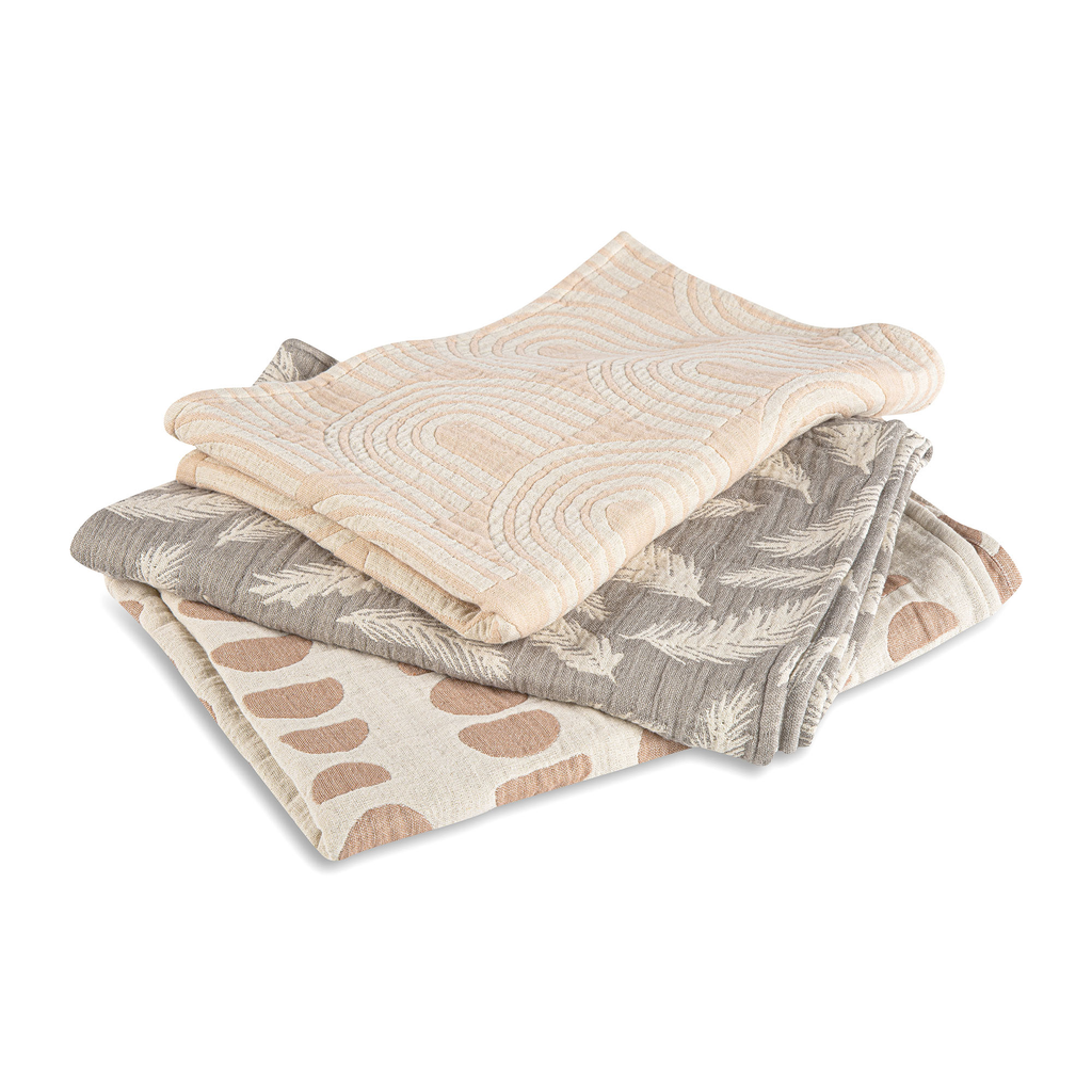 Crane Jacquard Blanket Copper Moon Phase