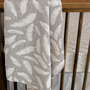 Crane Jacquard Blanket Grey Feather