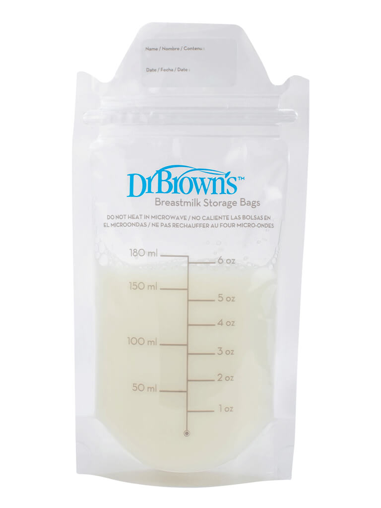 Breastmilk Storage Bag (6 oz / 180 ml), 25-Pack