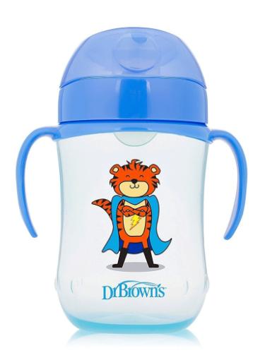 DR BROWN 9oz/270ml Soft-Spout Toddler Cup, Assorted Superhero (9m+)