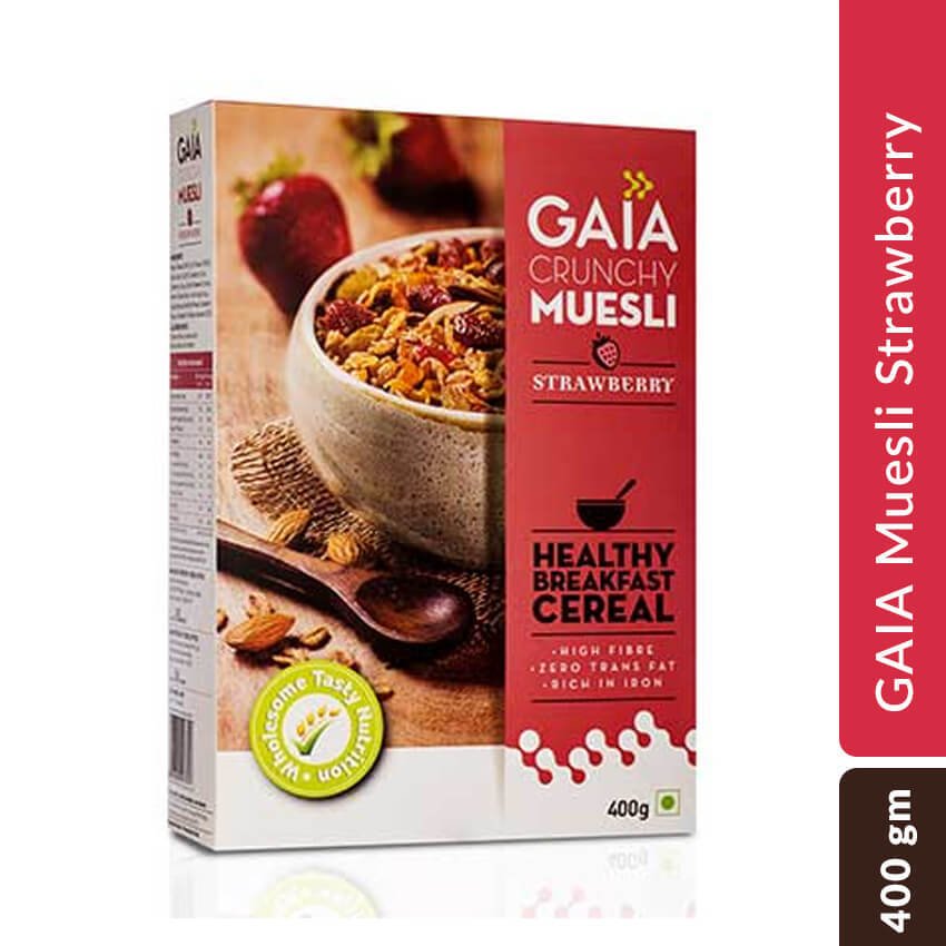 Gaia Muesli Strawberry 400gm