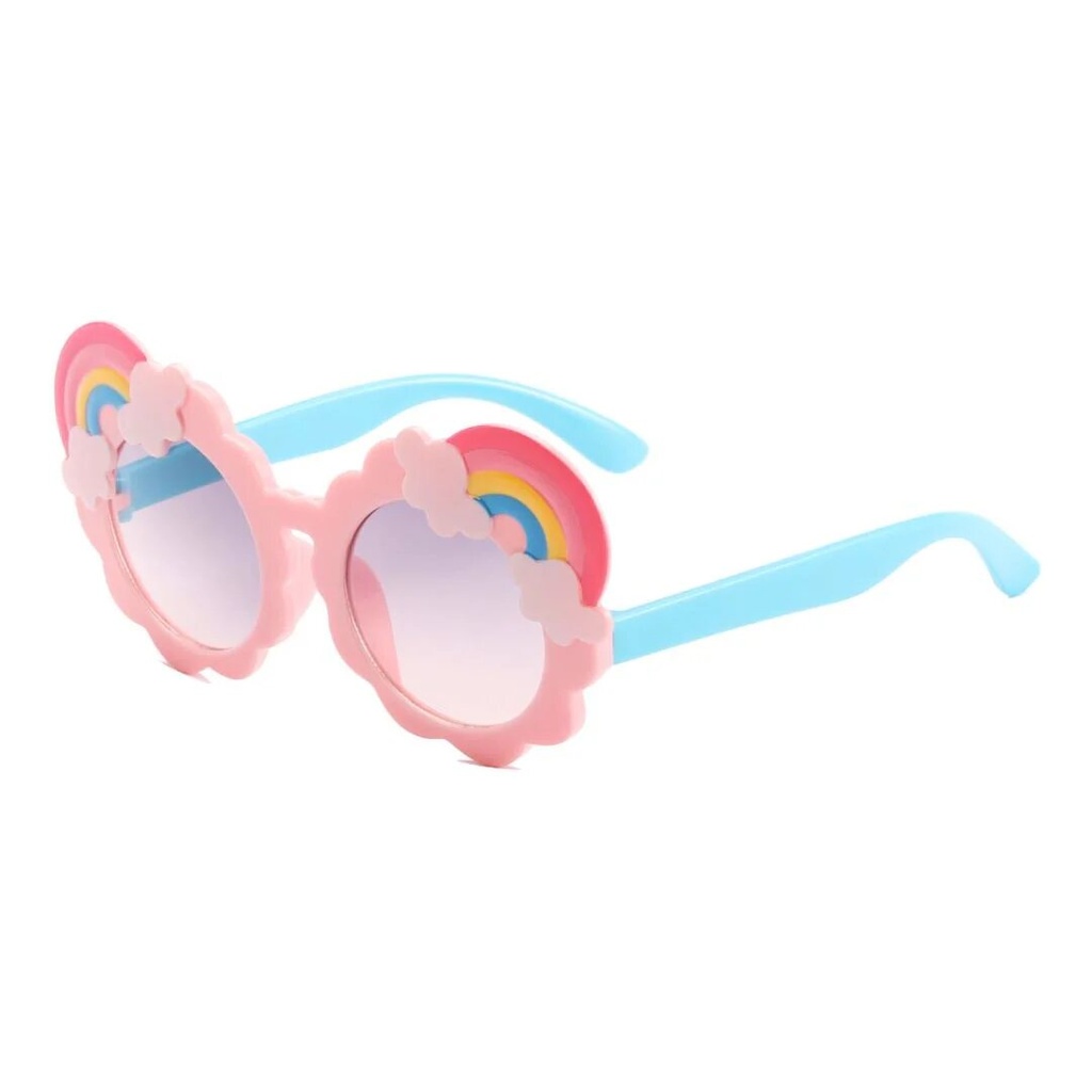 Kids Cartoon Rainbow Glasses Decorative Glasses (With Glasses Case)