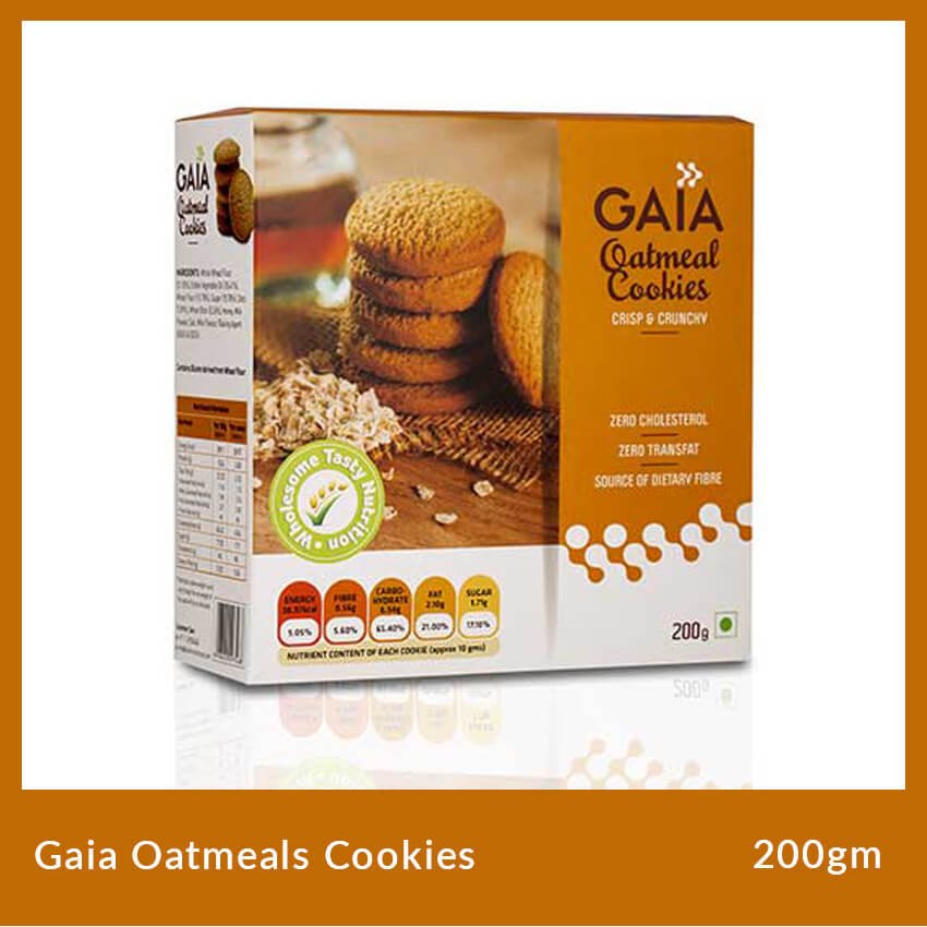 Gaia Oatmeal Cookies 200gm
