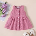 Baby Girl Cable Knit Button Up Tank Dress 