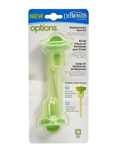 DR BROWN 9 oz / 270 ml Wide-Neck "Options" Replacement Kit (2 Reservoirs, 2 Inserts)