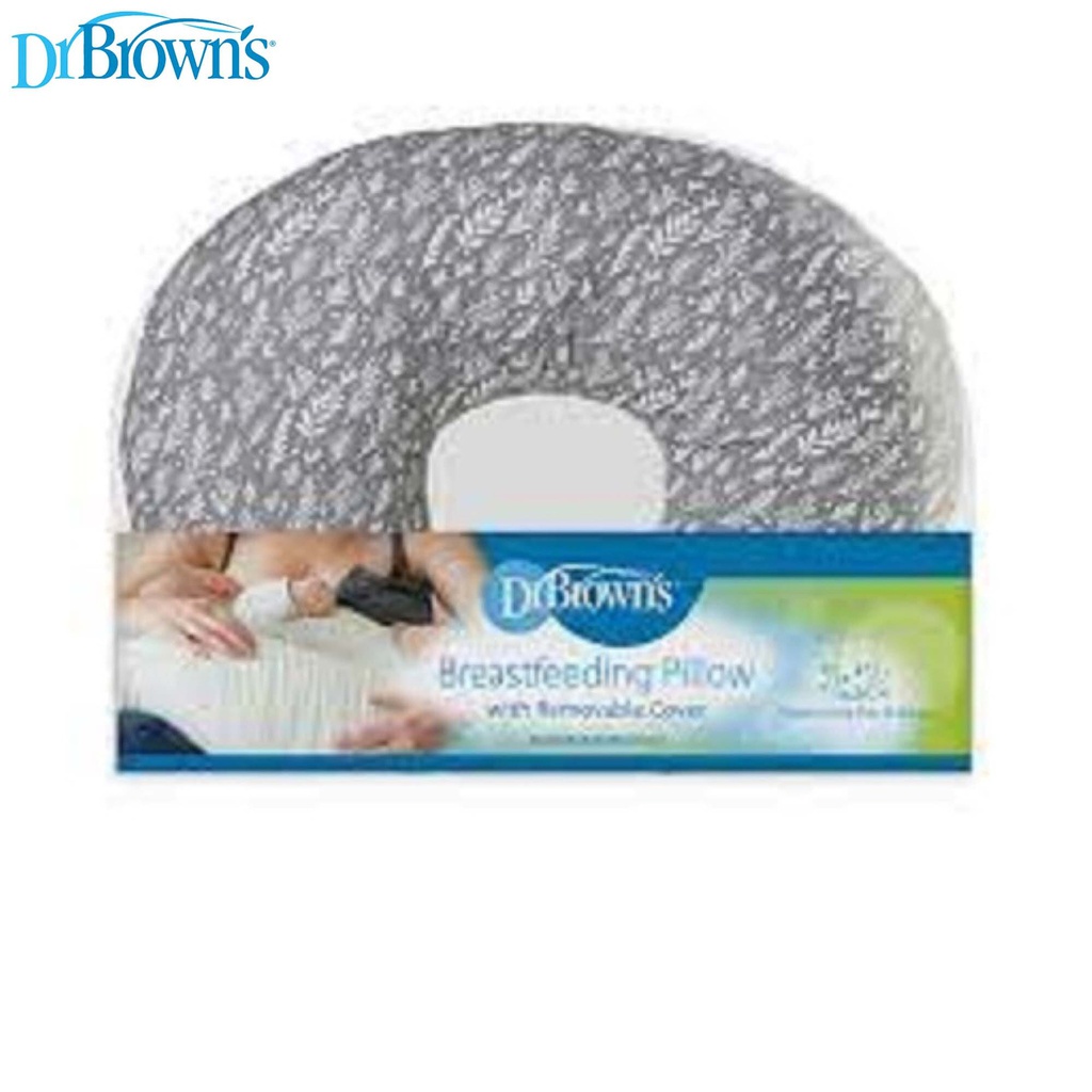 DR BROWN Cover for Breastfeeding Pillow, Gray