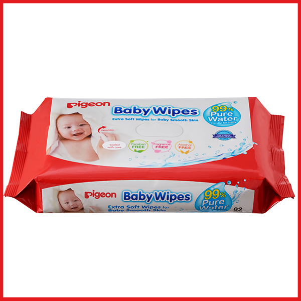 Pigeon Baby Wipes 99% Water (ARB) 82s, Refill