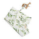 Crane Giraffe Wooden Teether & Muslin Leaf Print Security Blanket