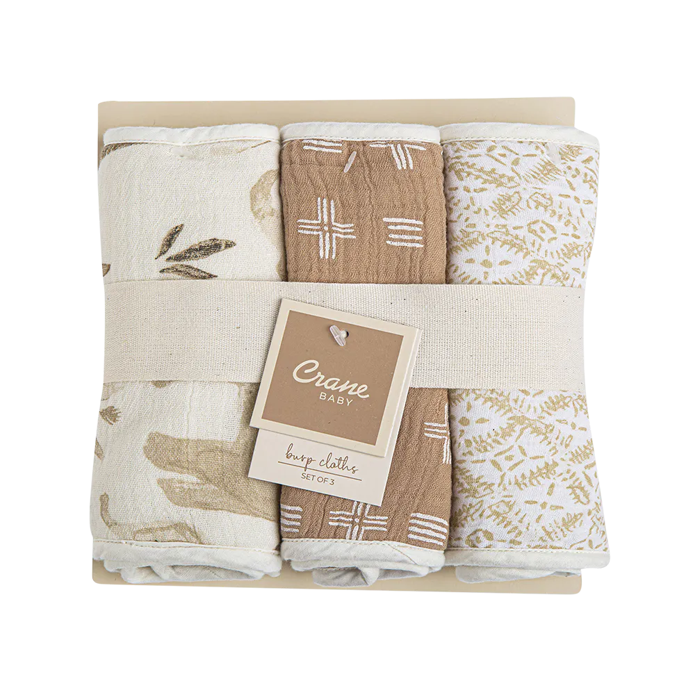 Crane Kendi 3 pc. Burp Cloths