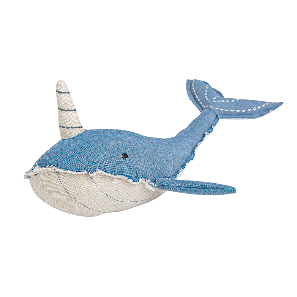 Crane Caspian Narwhal Plush Toy