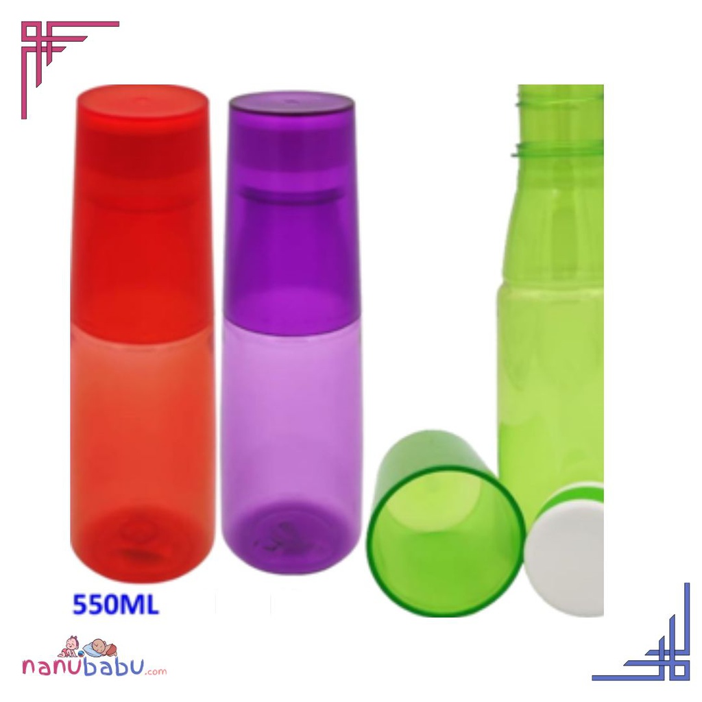 Glass Cap Water Bottle