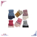 Cat Polka Dot Mitten Set