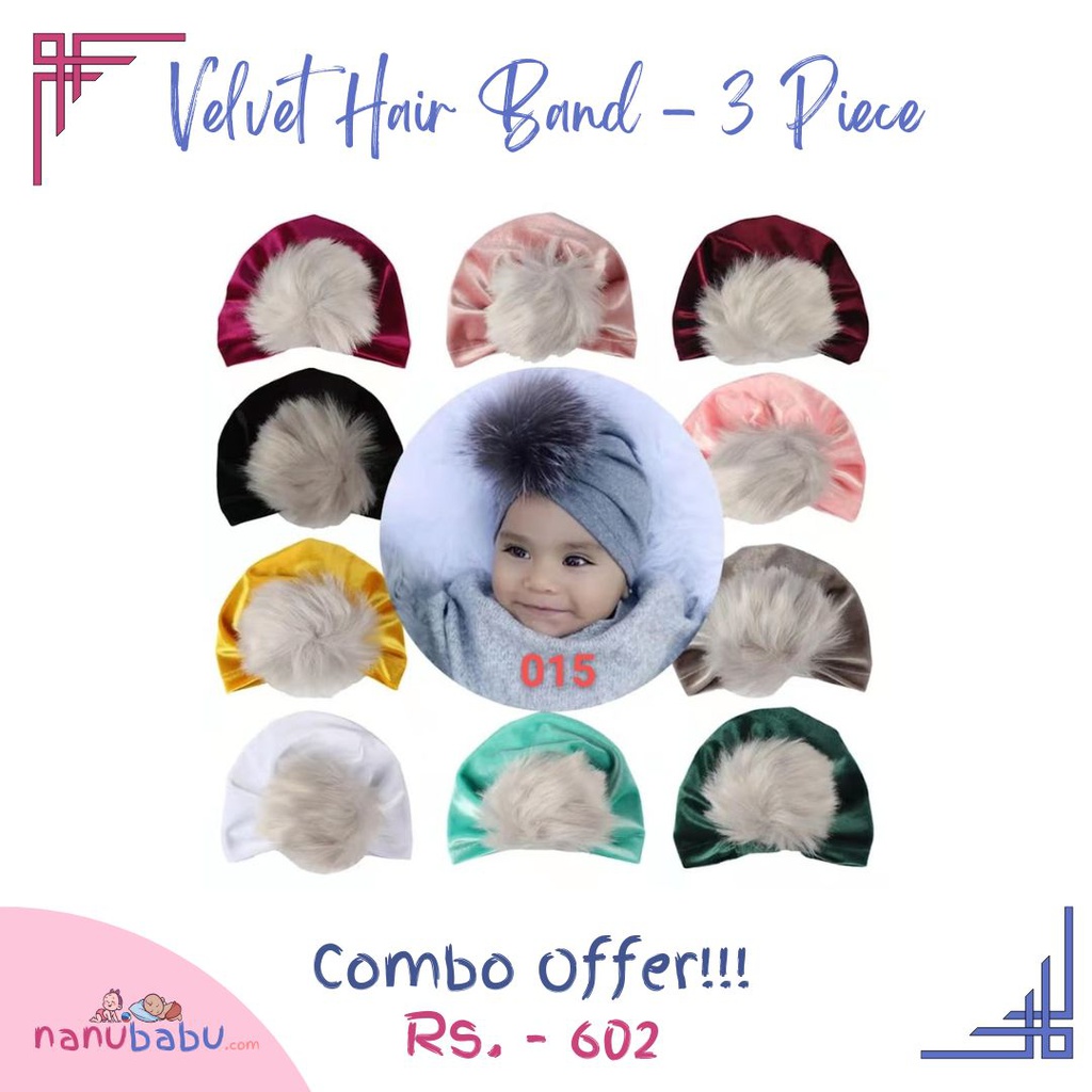Combo- Velvet Hair Band