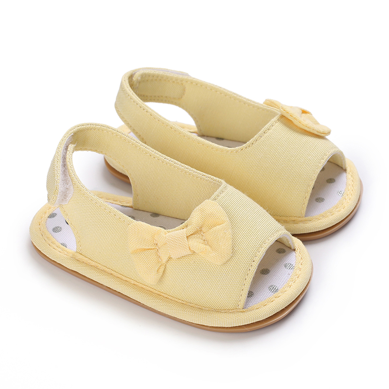 Baby / Toddler Girl Pretty Solid Bowknot Sandals