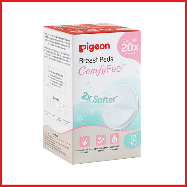 Pigeon Breast Pads Comfy Feel 2x Softer 12pcs