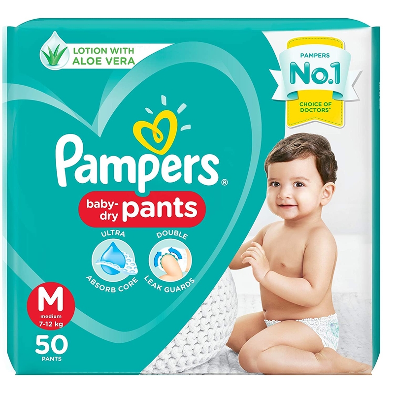 Pampers Baby Diaper Pant - 50 Count Medium Size (MD)