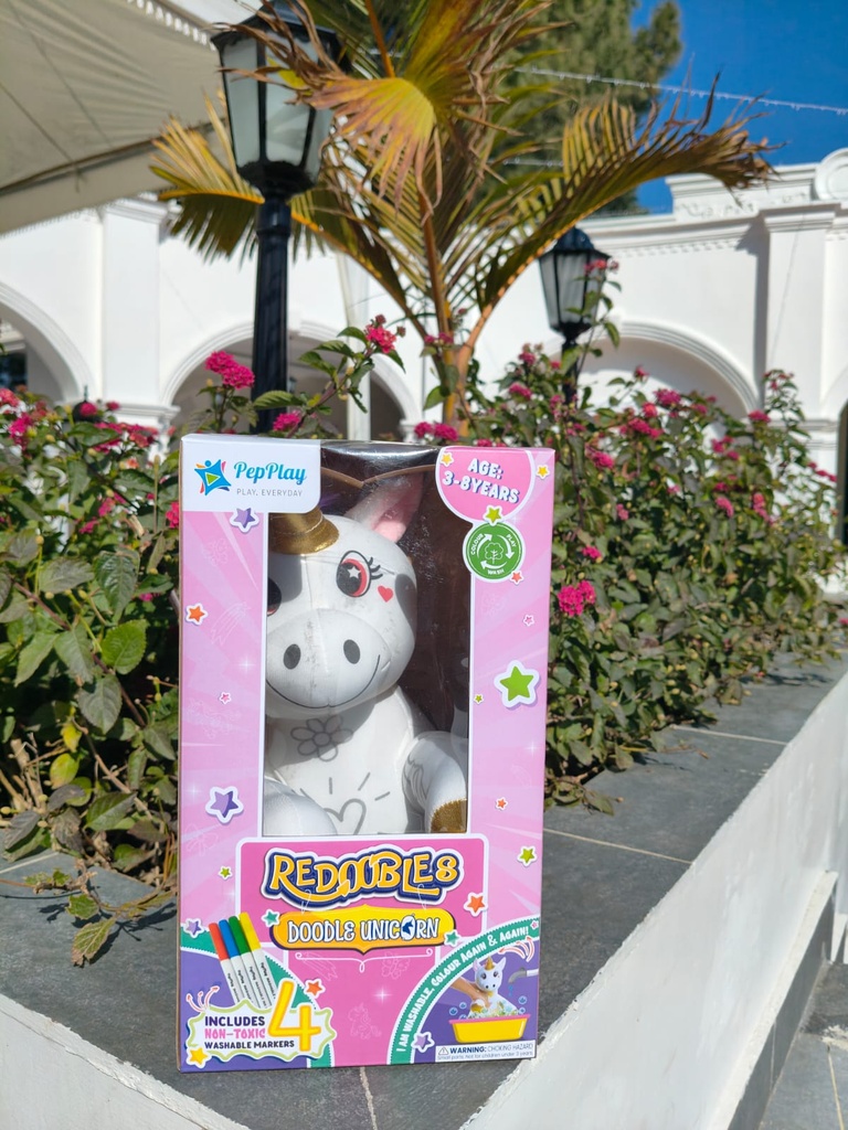 PepPlay Redoubles Doodle Unicorn (Washable Coloring Toy)