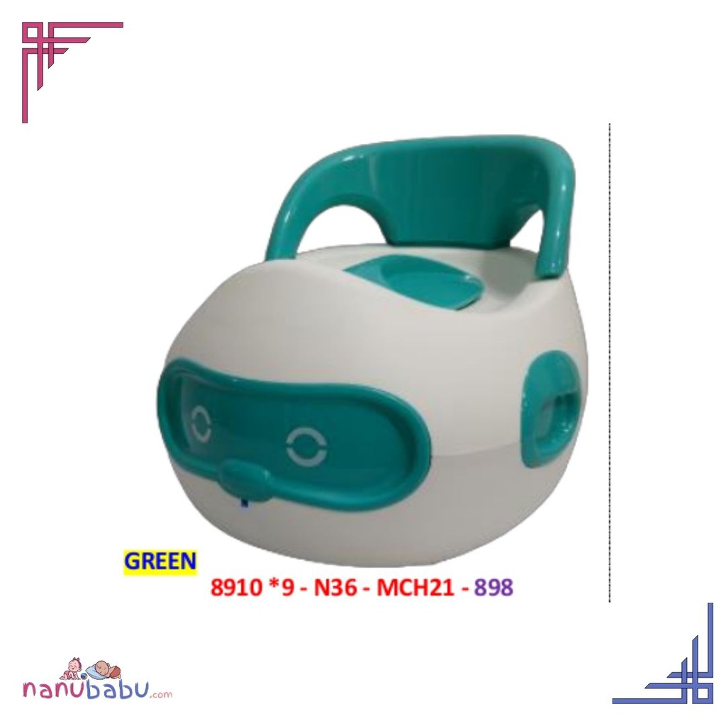 Kids Portable Toilet Training Seat-green