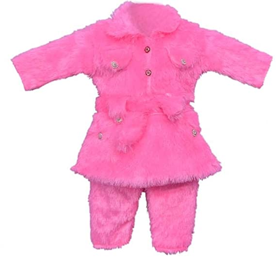 Kids Woolen Dress Sweater Sweatpant For Baby Girl (KD1-011-WIN22)