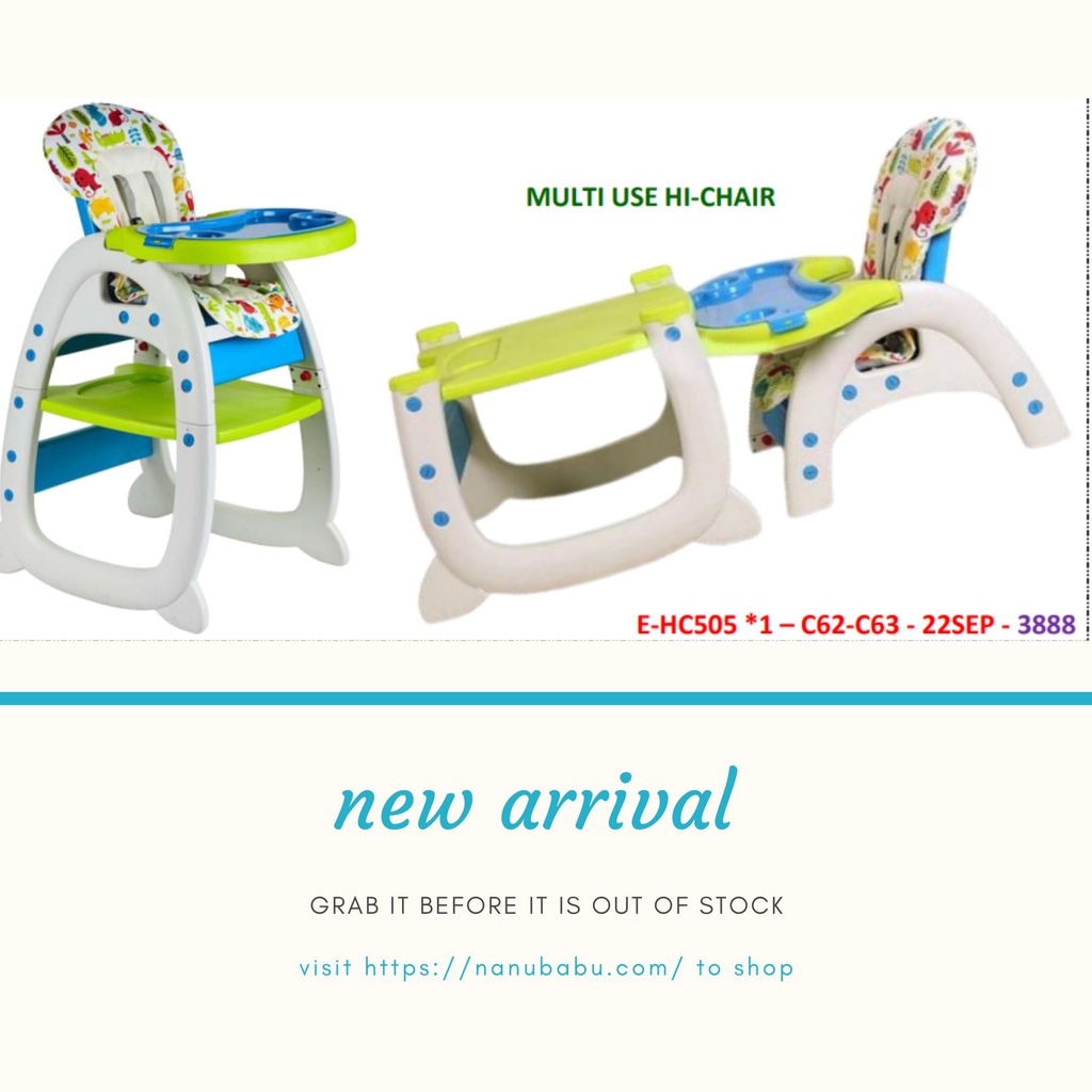 Baby Highchair Infant High Feeding Seat 3in1 Toddler Table Chair New