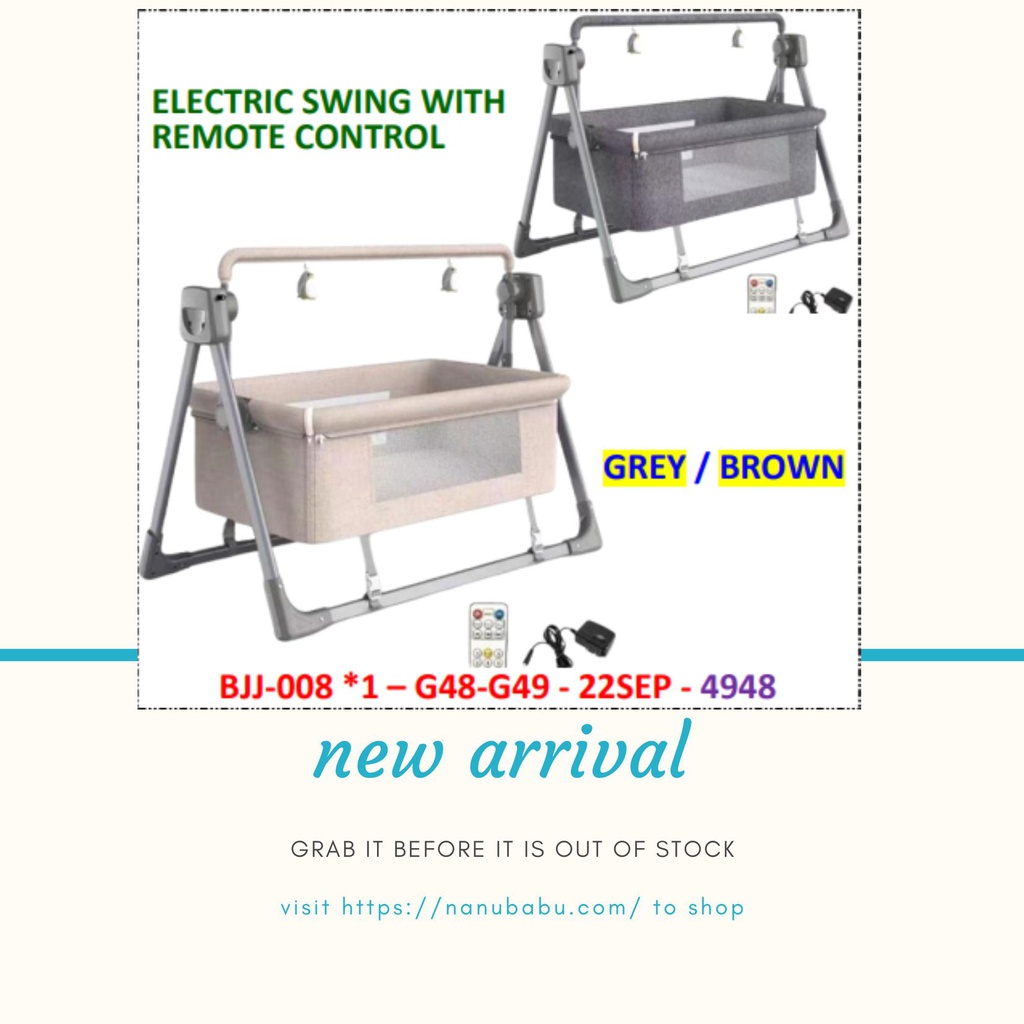 Electric Baby Swing Cradle with Remote Control