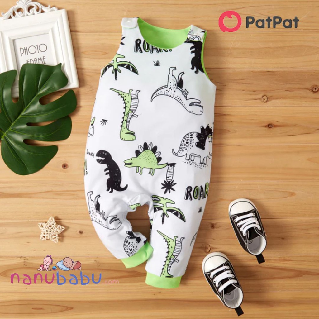Patpat-(2nb9-19803680)1pc Baby Boy casual Animal & Dinosaur Jumpsuits
