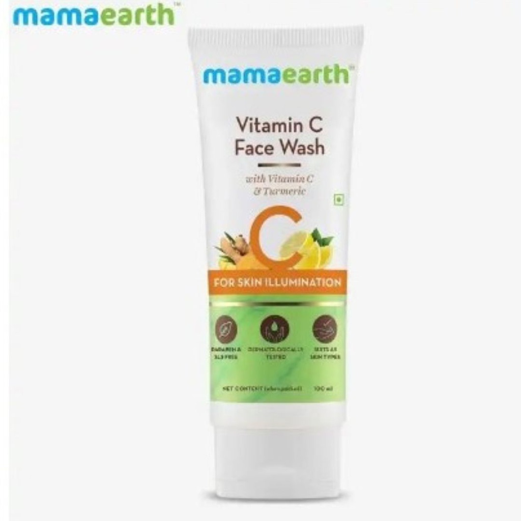 mamaearth Vitamin C Face Wash With Vitamin C & Turmeric for Skin Illumination -