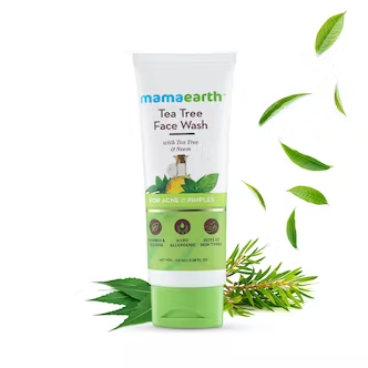 Mamaearth Tea Tree Facewash for acne and pimples, 100ml