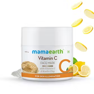Mamaearth Vitamin C Face Mask With Vitamin C & Kaolin Clay for Skin Illumination - 100gm
